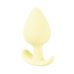 Міні анальний затор жовтого кольору Soft Silicone Mini Butt Plug