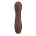Силиконовый вибратор с стимулирующими текстурами коричневого цвета You2Toys