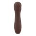 Силиконовый вибратор с стимулирующими текстурами коричневого цвета You2Toys
