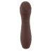 Силиконовый вибратор с стимулирующими текстурами коричневого цвета You2Toys