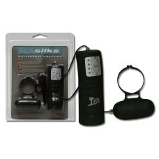 Виброкольцо на проводном пульте 4 режима вибрации AQUA SILKS черное