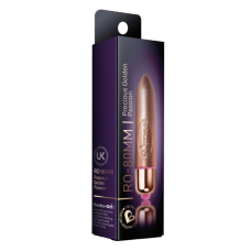 Вибропуля для стимуляции клитора золотистого цвета Rocks Off RO-80 Bullet