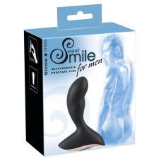 Масажер простати силіконовий з вібрацією чорного кольору Sweet Smile Prostate Vibrator