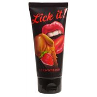 Смазка съедобная со вкусом клубники Lick-it Strawberry 100 мл