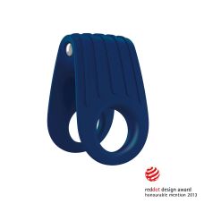 Виброкольцо эрекционное на пенис синие OVO B12