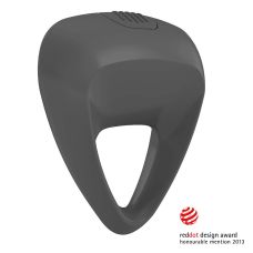 Виброкольцо эрекционное для члена серое OVO B9