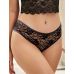 Трусики с цветочным кружевом и открытым доступом черного цвета Star Night