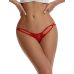Кружевные сексуальные трусики красного цвета Star Night