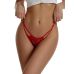 Кружевные сексуальные трусики красного цвета Star Night