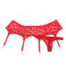 Комплект жіночий трусики з підтяжками для панчіх червоний Star Night розміри XS-S