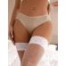 Трусики с кружевом сзади бежевые Star Night размеры XS-S