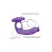 Вибронасадка на член для двойного проникновения фиолетовая Pipedream