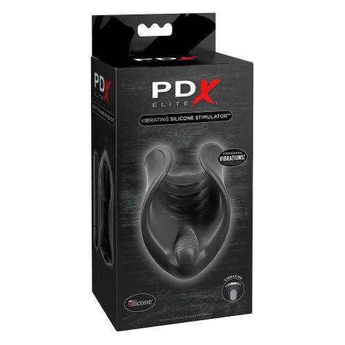 Мастурбатор нереалистичный для мужчин с вибропулей черный Pipedream PDX Elite 