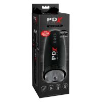 Мастурбатор у колбі Вагіна з вібрацією та всмоктуванням прозорий Pipedream PDX Elite