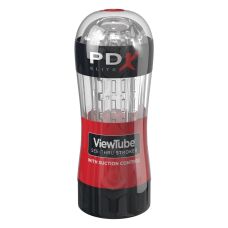 Мастурбатор для чоловіків прозорий Pipedream PDX Elite Viewtube See-Thru Stroker