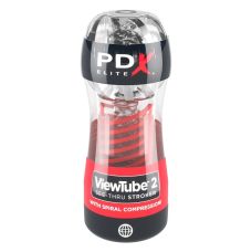 Мастурбатор для чоловіків прозорий Pipedream PDX Elite Viewtube 2