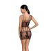 Ажурне плаття чорного кольору Passion модель BS090 розмір One Size Ажурне плаття чорного кольору Passion модель BS090 розмір One Size