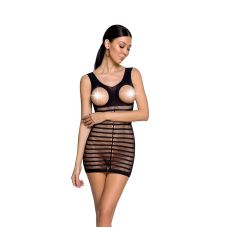 Сукня з відкритими грудьми чорного кольору Passion модель BS092 Розмір One Size