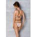 Комплект жіночої білизни з глибоким декольте бежевого кольору Passion Chika розміри S M
