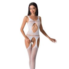 Еротичний жіночий Бодістокінг Passion BS057 white Білий