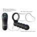 Вибронасадка на член для двойного проникновения черного цвета Pipedream C Ringz Remote Control Double Penetrator Dildo