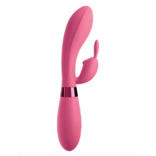 Вибратор с отростком для клитора розового цвета Pipedream OMG Selfie Silicone Vibrator Вибратор с отростком для клитора розового цвета Pipedream OMG Selfie Silicone Vibrator