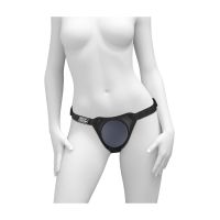 Трусики для страпона чёрные Pipedream Body Dock Elite 