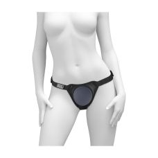 Трусики для страпона чёрные Pipedream Body Dock Elite 