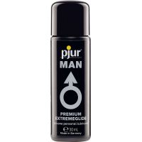 Лубрикант на силиконовой основе pjur MAN Premium Extremeglide 30 мл премиум экономный и для презервативов (Пьюр, Пджюр)