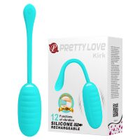 Виброяйцо вагинальное силиконовое голубое LYBAILE Pretty Love Kirk 