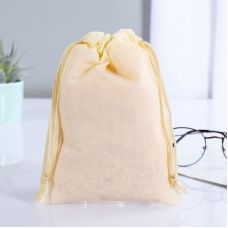 Нетканий мішечок для зберігання інтимних іграшок бежевого кольору