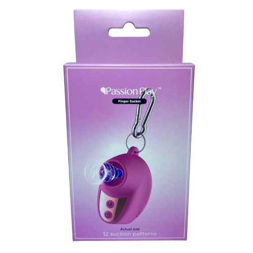 Брелок-вакуумный вибратор для клитора розовый Passion Play