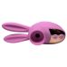 Вибратор на палец Зайчик для клитора с вакуумной стимуляцией розовый Passion Play