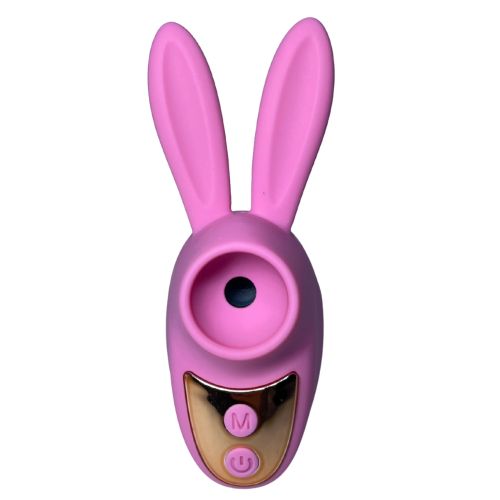 Вибратор на палец Зайчик для клитора с вакуумной стимуляцией розовый Passion Play