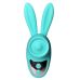Вибратор на палец Зайчик для клитора бирюзовый Passion Play