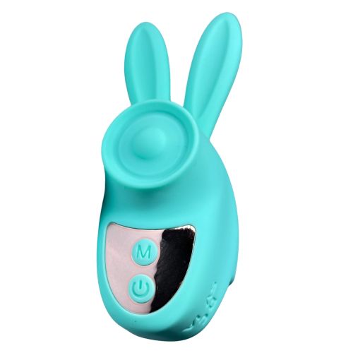 Вибратор на палец Зайчик для клитора бирюзовый Passion Play