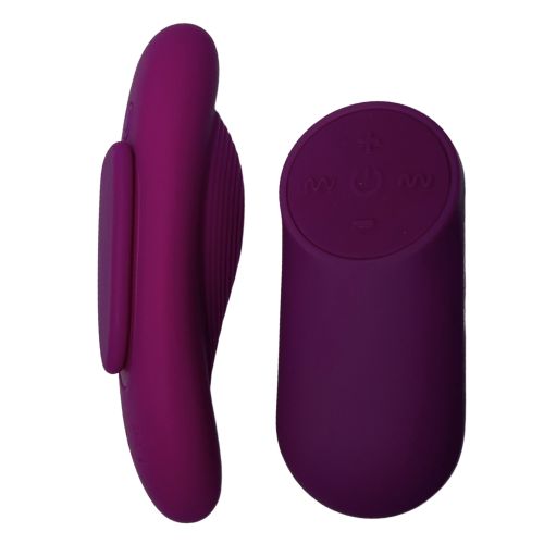 Вибротрусики для клитора с пультом управления розовые Passion Play 28 режимов вибрации