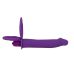 Насадка на член для подвійного проникнення з вібрацією фіолетова XESE