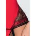 Эротический женский корсет BRIDA CORSET red L/XL - Passion
