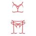 Еротичний комплект MAGALI SET WITH OPEN bra red L / XL Passion Еротичний комплект MAGALI SET WITH OPEN bra red L / XL Passion