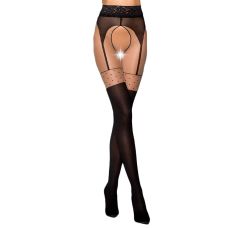 Еротичні колготки малюнок-точка з імітацією панчіх TIOPEN 003 nero 1/2 ( 20/40 den) - Passion пристрасть