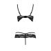 Жіночий еротичний комплект SARIA SET WITH OPEN bra black S / M - Passion Exclusive