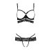 Жіночий еротичний комплект SARIA SET WITH OPEN bra black S / M - Passion Exclusive
