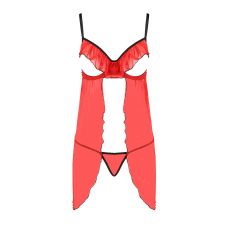 Пеньюар эротический красный CHERRY CHEMISE L/XL Passion Exclusive