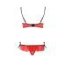 Женский комплект нижнего белья красный CHERRY SET WITH OPEN BRA L/XL Passion Exclusive Женский комплект нижнего белья красный CHERRY SET WITH OPEN BRA L/XL Passion Exclusive