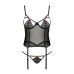 Корсет эротический черный PERDITA CORSET XXL/XXXL Passion Exclusive