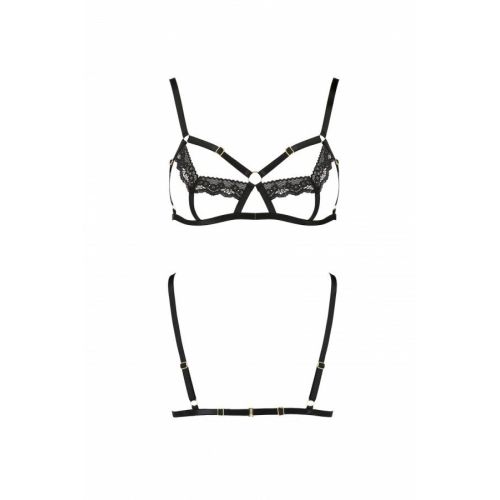 Бюстгальтер-Стрепи з мереживом SOLON bra black S / M - Passion Exclusive