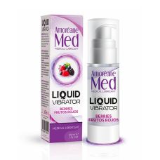 Возбуждающий лубрикант с ароматом лесных ягод (Жидкий вибратор) Amoreane Med 30 ml