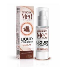 Збудливий лубрикант з ароматом шоколаду (рідкий вібратор) Amoreane Med 30 мл