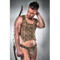 Мужской сексуальный леопардовый костюм 023 SET S/M - Passion